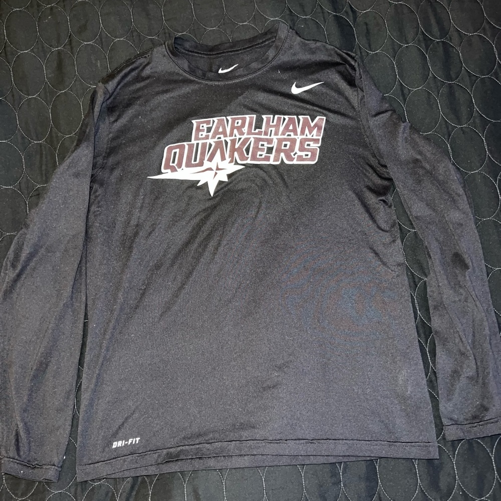 “Earlham Quakers” Athletic Long Sleeve Shirt